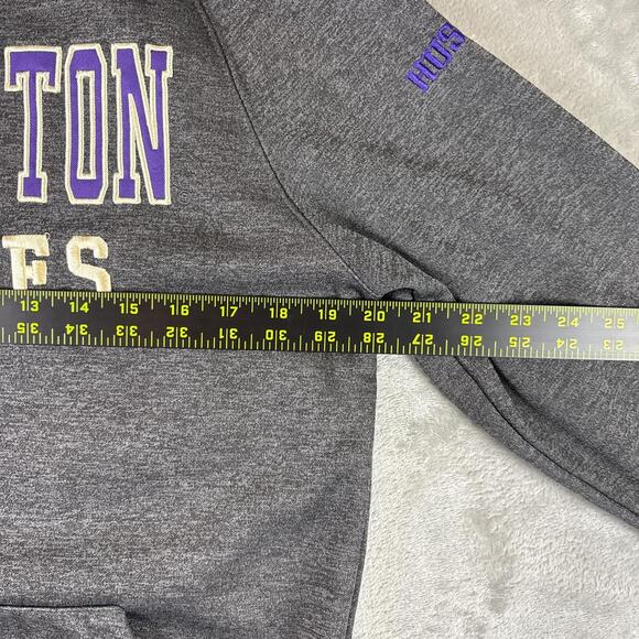 Washington Huskies Hoodie Small Mens Gray Long Sleeve Pullover Sweatshirt - Picture 6 of 7